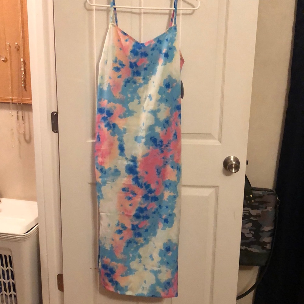 Tie-dye Slip Dress